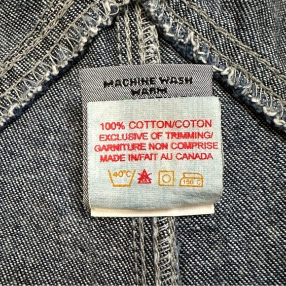 Vintage Silver Jeans Denim Overalls Flare Leg Dark Wash 90's Y2K - Size 1/33 - Picture 8 of 12